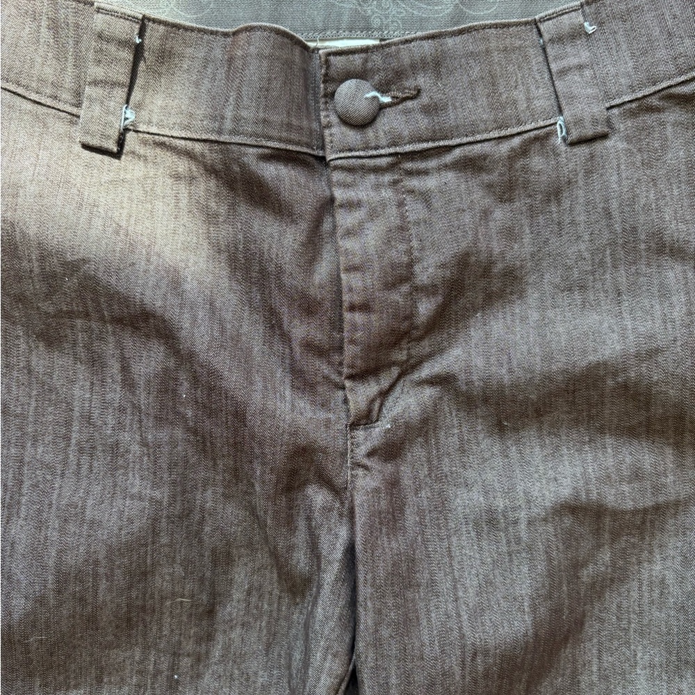 🍒4/$15 Lee Women’s Brown Wide Leg Trousers - Picture 3 of 11